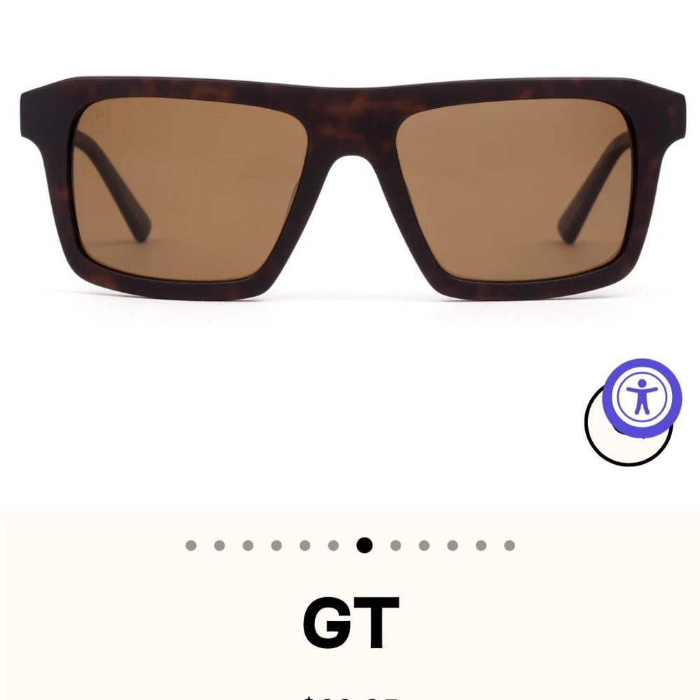 Sito Shades GT- Matte Chestnut Tort Sunglasses NWT
